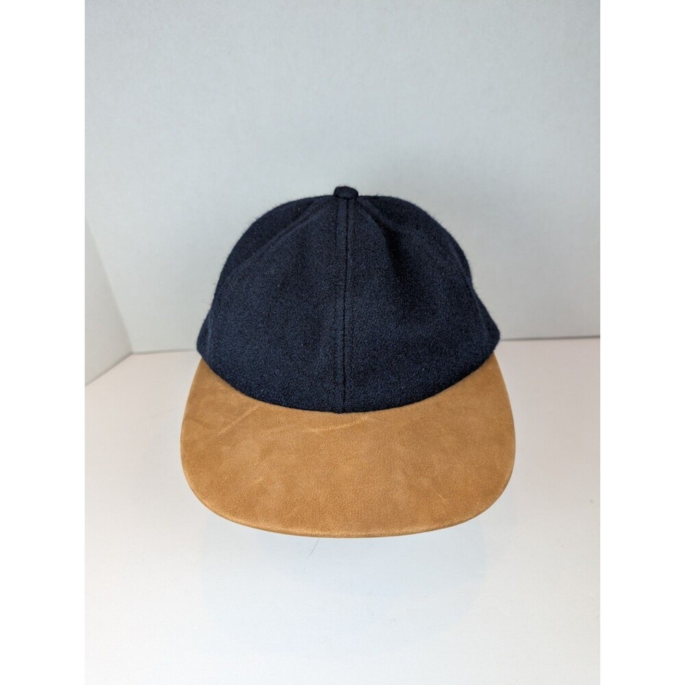 Vintage American Eagle Outfitters wool Leather Hat Dad Cap 6 Panel  Made In USA